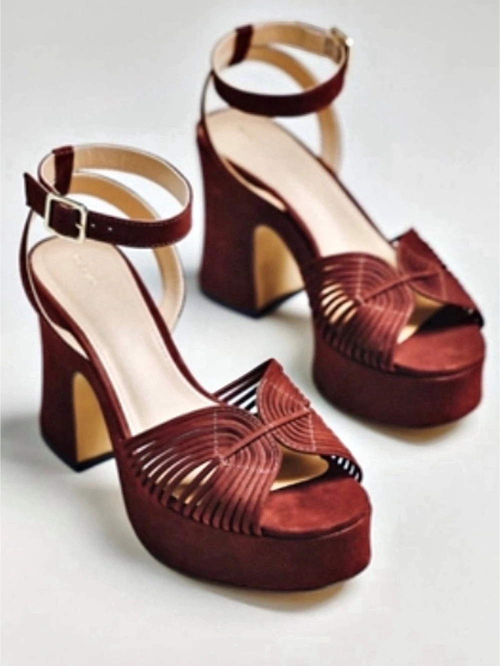 Maeve Lorelei Leather Platform Sandals